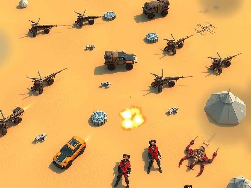 Desert Blaze Fighters strategy map showing optimal positions